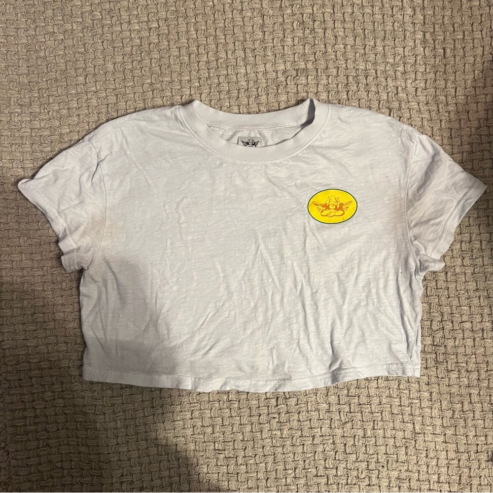 Boys Lie white cropped t-shirt